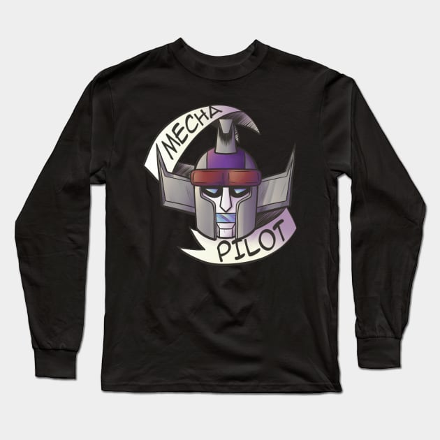 I'm a Mecha Pilot! Long Sleeve T-Shirt by lizstaley